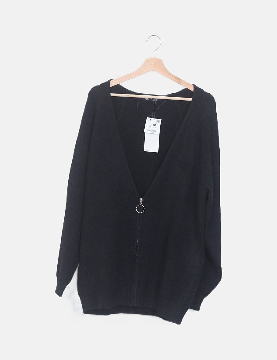 camiseta transparente negra bershka