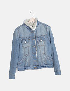 longline denim jacket primark