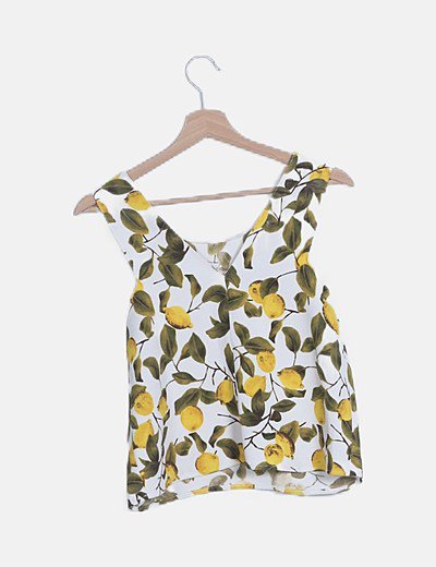 Zara Camiseta texturizada limones (descuento 75 %) Micolet Zara Camiseta texturizada limones (descuento 75 %) Micolet