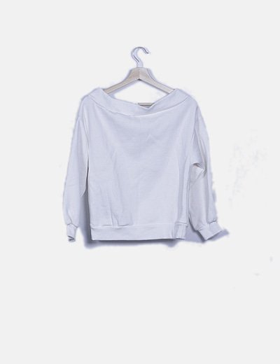 sudadera blanca basica