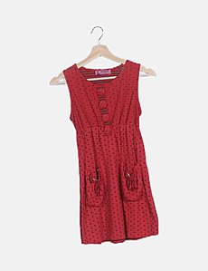 Robe Pussycat London Manches Courtes Fleurie - Taille M (10-12) - Noir Multicolore
