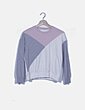 Sudadera blanca combinada ribetes elásticos NoName