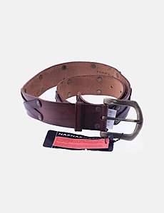 Ceinture En Cuir Croûte Velours Naf Naf Taille S - Noire, Jamais Utilisée - Neuf Sans étiquette
