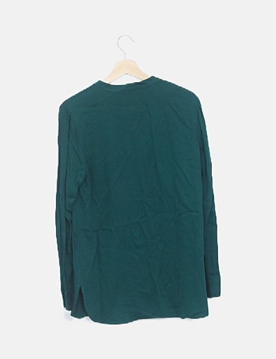 blusa verde botella