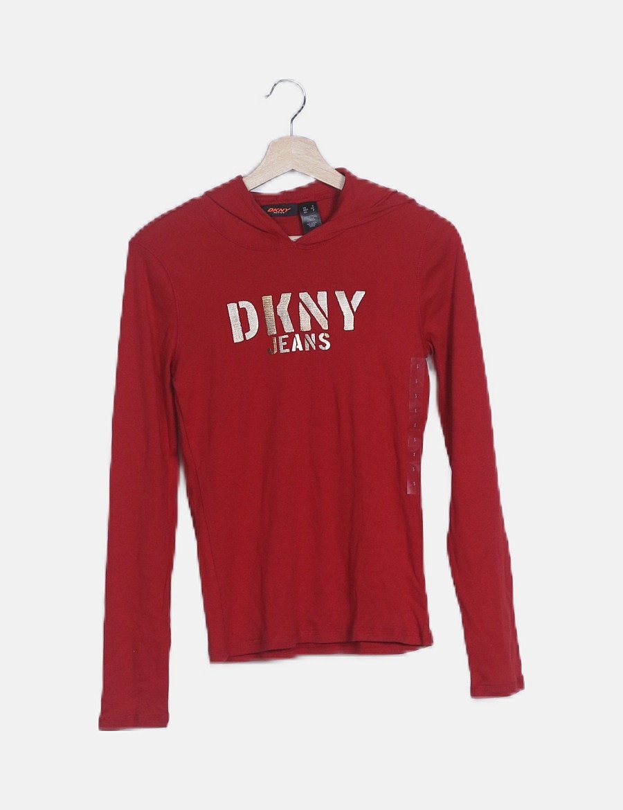 Dkny Mujer DKNY Camiseta De Punto De Manga Corta Con Cuello En V, Negro,  XXS Dkny Mujer Ropa, image size:900x1170