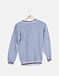 Sudadera gris ribettes de color NoName