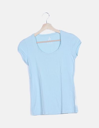 Primark Camiseta basic azul (descuento 75 %) - Micolet