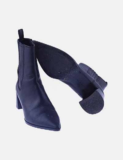 botines negros zara
