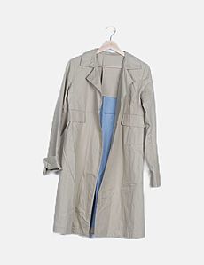Imperméable Femme Blanc - Marque Le Temps D'un Regard, Taille 42, Neuf Sans étiquettes