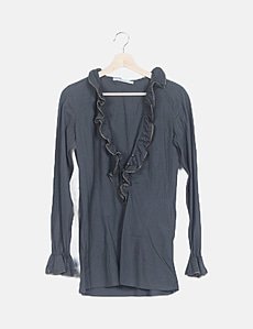 Tunique/blouse KOSMIKA Taille L/40 - En Viscose Soie Multicolore - Manches Longues - Occasion Très Bon état