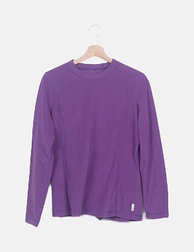 Sudadera polar morada