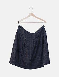 1 Mini Jupe Noire Plissée 2 volants Femme Marque Morgan Taille L Très Bon Etat - Vêtements