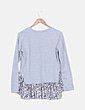 Sudadera gris combinada NoName