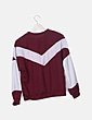 Sudadera granate combinada detalle velvet NoName