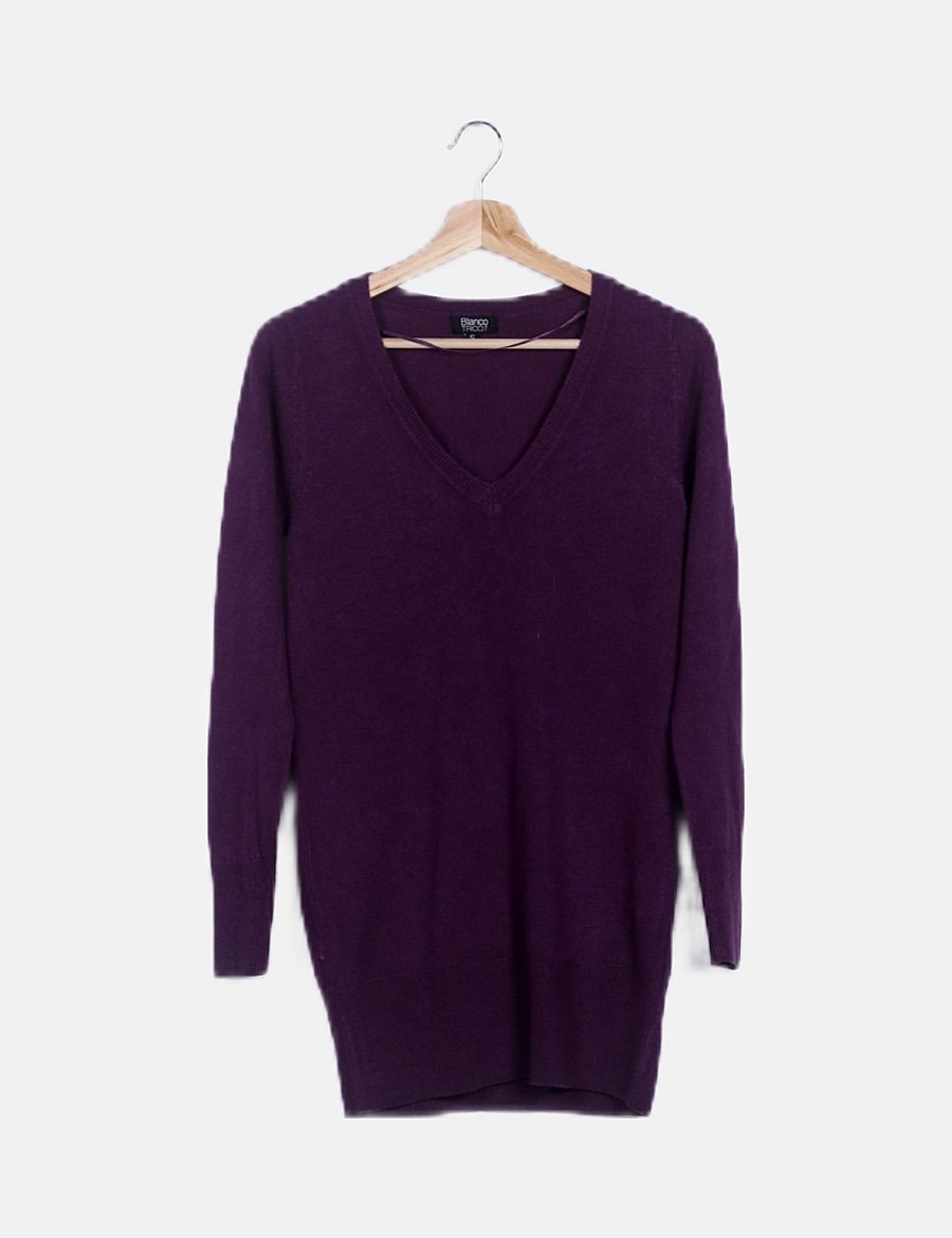Suiteblanco Suéter largo tricot morado (descuento 90 ) Micolet