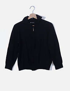Cardigan Superposé En Mohair Marron Kristina - Taille XL - Marque In Sein - Occasion TB