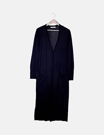 Cárdigan tricot negro