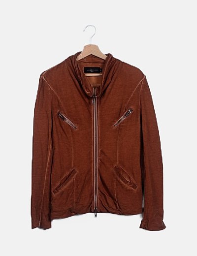 Chaqueta sport caldera efecto desgastado