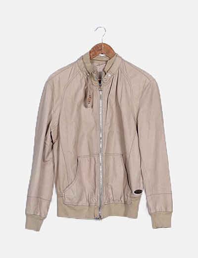 Cazadora beige piel