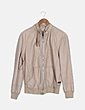 Cazadora beige piel Brogden