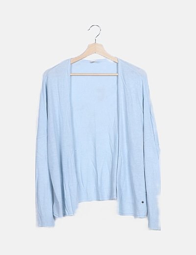 Cárdigan tricot azul