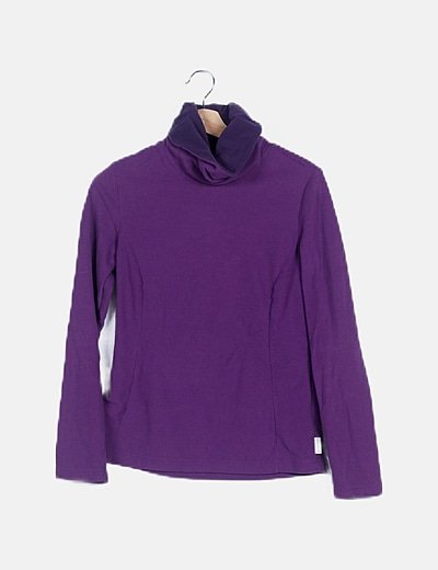 Sudadera polar morada