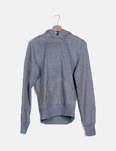 Sudadera con gorro gris