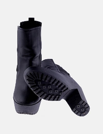 botines negros zara