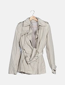 Imperméable Femme Blanc - Marque Le Temps D'un Regard, Taille 42, Neuf Sans étiquettes