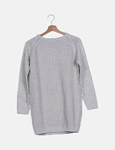 Pull Garçon Pepperts 9-10 Ans - Gris Motif Géométrique - Col Rond - Acrylique