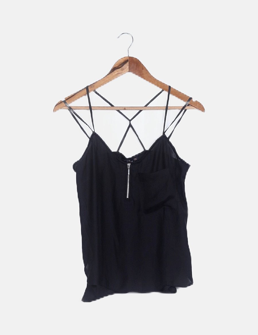 bershka blusa negra
