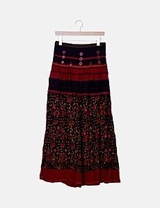 Jupe Free People Taille 12 - Noir En Coton Et Simili Cuir - Style Mini - Neuf Avec Étiquettes
