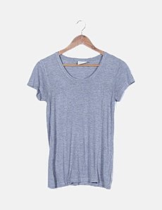 Kaffe KAVINNI - Camiseta Básica - Black Deep/negro Jaspeado