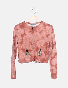 Veste/gilet Roberta Scarpa En Mohair Imprimé Animalier Taille XL/XXL - état Parfait