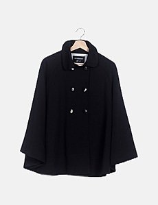 black cape coat primark