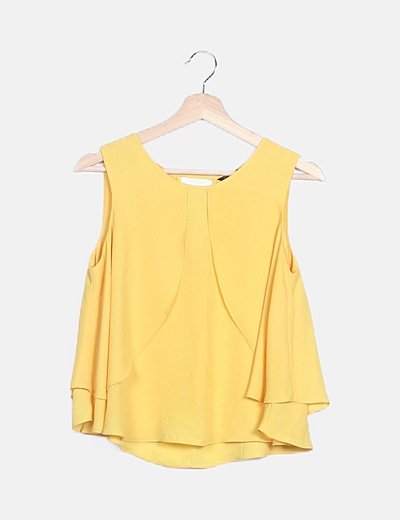 Zara Blusa amarilla plisada (descuento 84 %) Micolet Zara Blusa amarilla plisada (descuento 84 %) Micolet