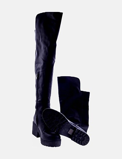 Seaside Bota plataforma negra (descuento 60 %) - Micolet