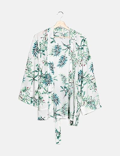 Kimono estampado floral