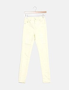Pantalon Fluide Large BLOOSHOP - Taille S, Couleur Kaki Rose - Occasion En Très Bon état, Quasi Neuf