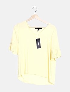 Zara Blusa amarilla plisada (descuento 84 %) Micolet Zara Blusa amarilla plisada (descuento 84 %) Micolet
