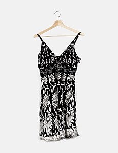 uniti casuals dress Uniti Casuals Black & White Fit and Flare Sundress NWT [2834]
