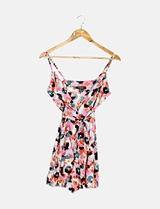 pink denim playsuit primark