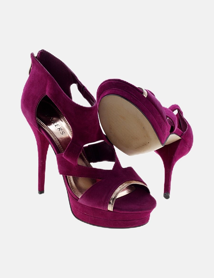 Bakers Sandalia de tacón color fucsia (descuento 79 ) Micolet