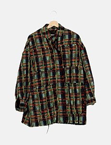 Veste à Manches Longues / Couvre-épaules "L'Oca Loca" Pour Fille - Taille M, Gris, Coton, Made In Italy - Occasion Très Bon état