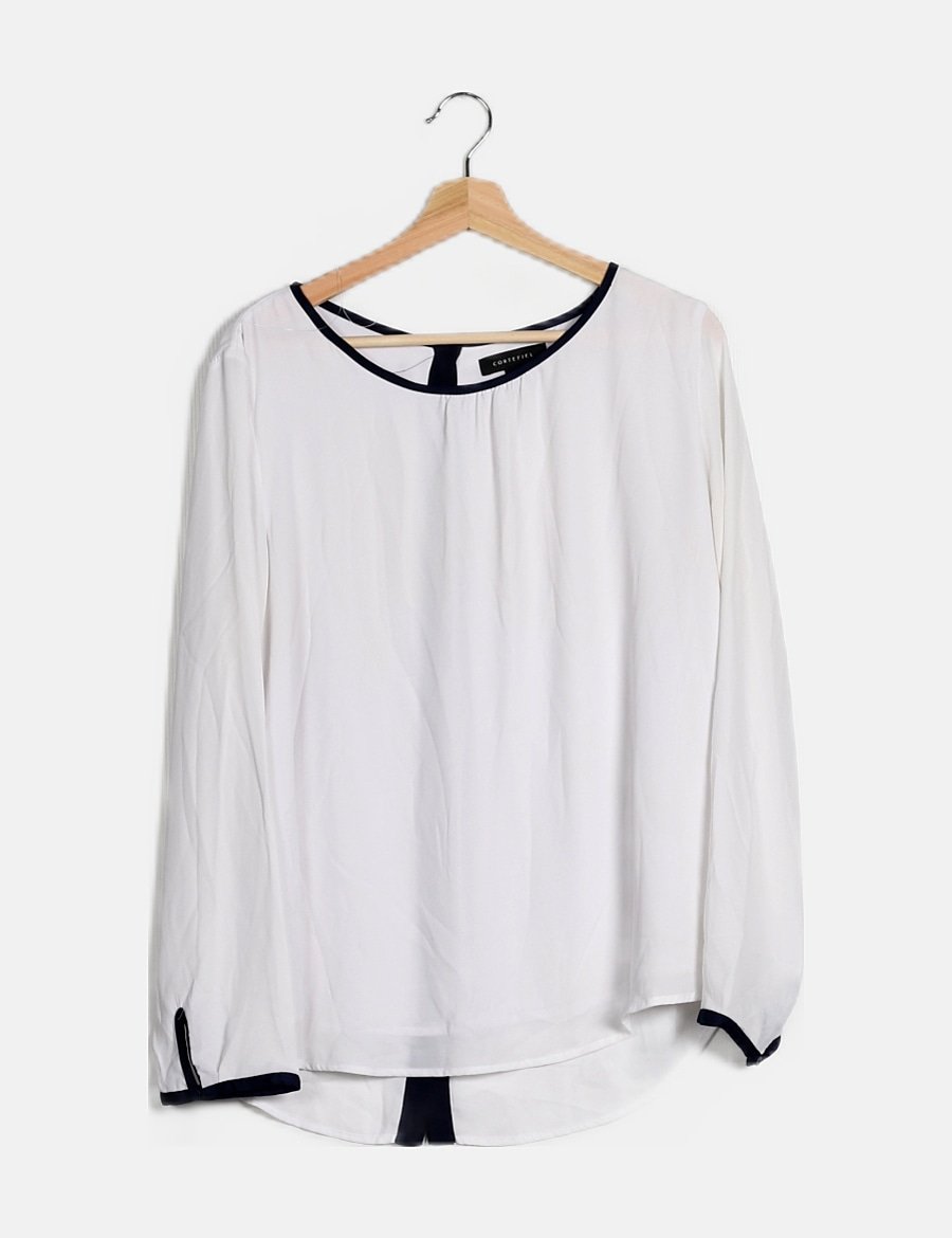 blusa fluida blanca