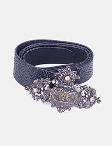 Ceinture Double JUST CAVALLI Violette - Taille 90 - Neuve Avec étiquettes - Style Moderne Et élégant