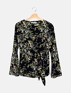 Chemisier Femme George Taille 16 - Multicolore, Manches Longues, Polyester, Neuf Avec étiquette