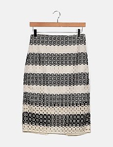 Jupe Cuir Noir Banana Republic – Taille 8 – Coupe A – Midi – Occasion Parfait état