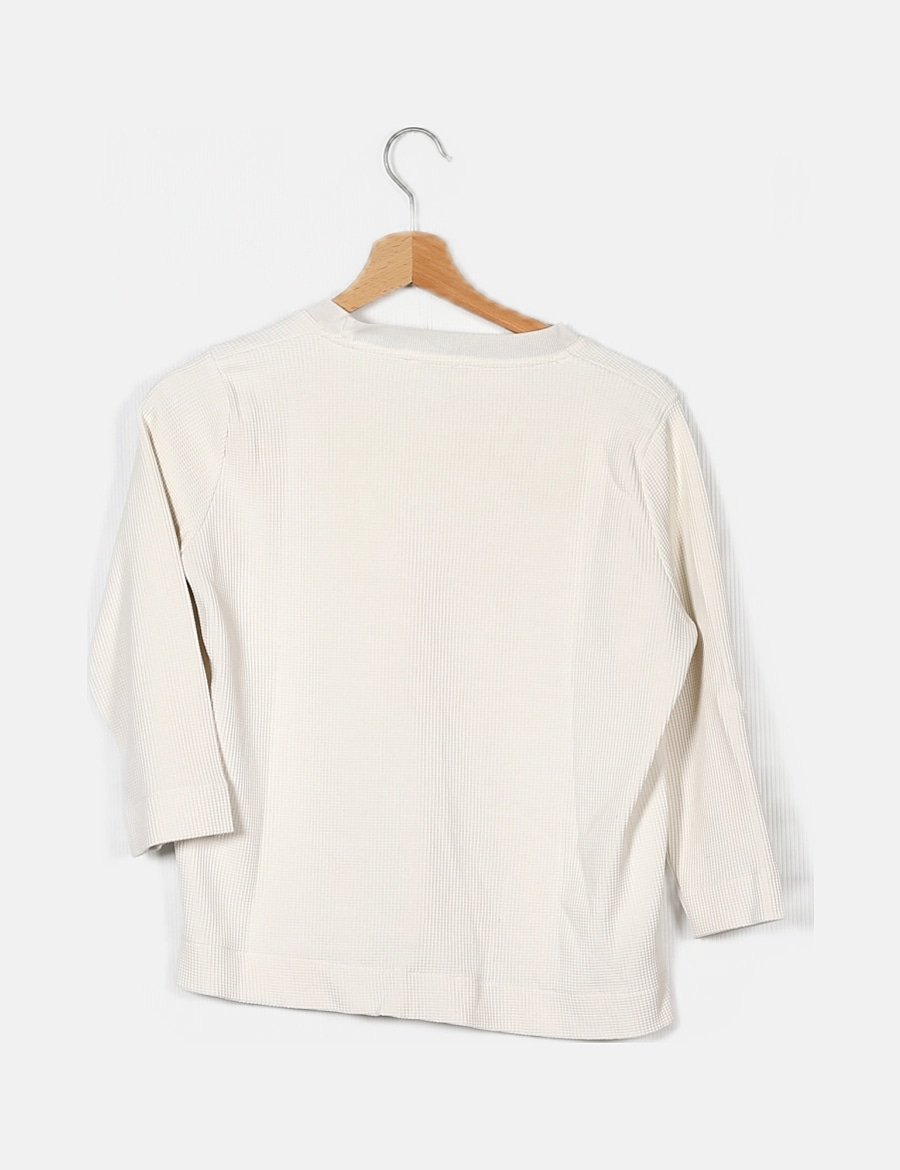 Bimba&Lola Sudadera blanca texturizada (descuento 82 ) Micolet