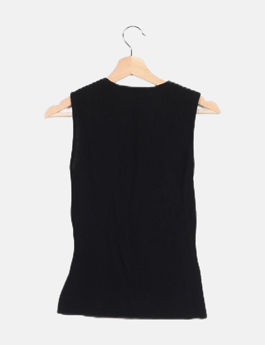 Zara Camiseta negra canalé (descuento 89 ) Micolet Zara Camiseta negra canalé (descuento 89 ) Micolet